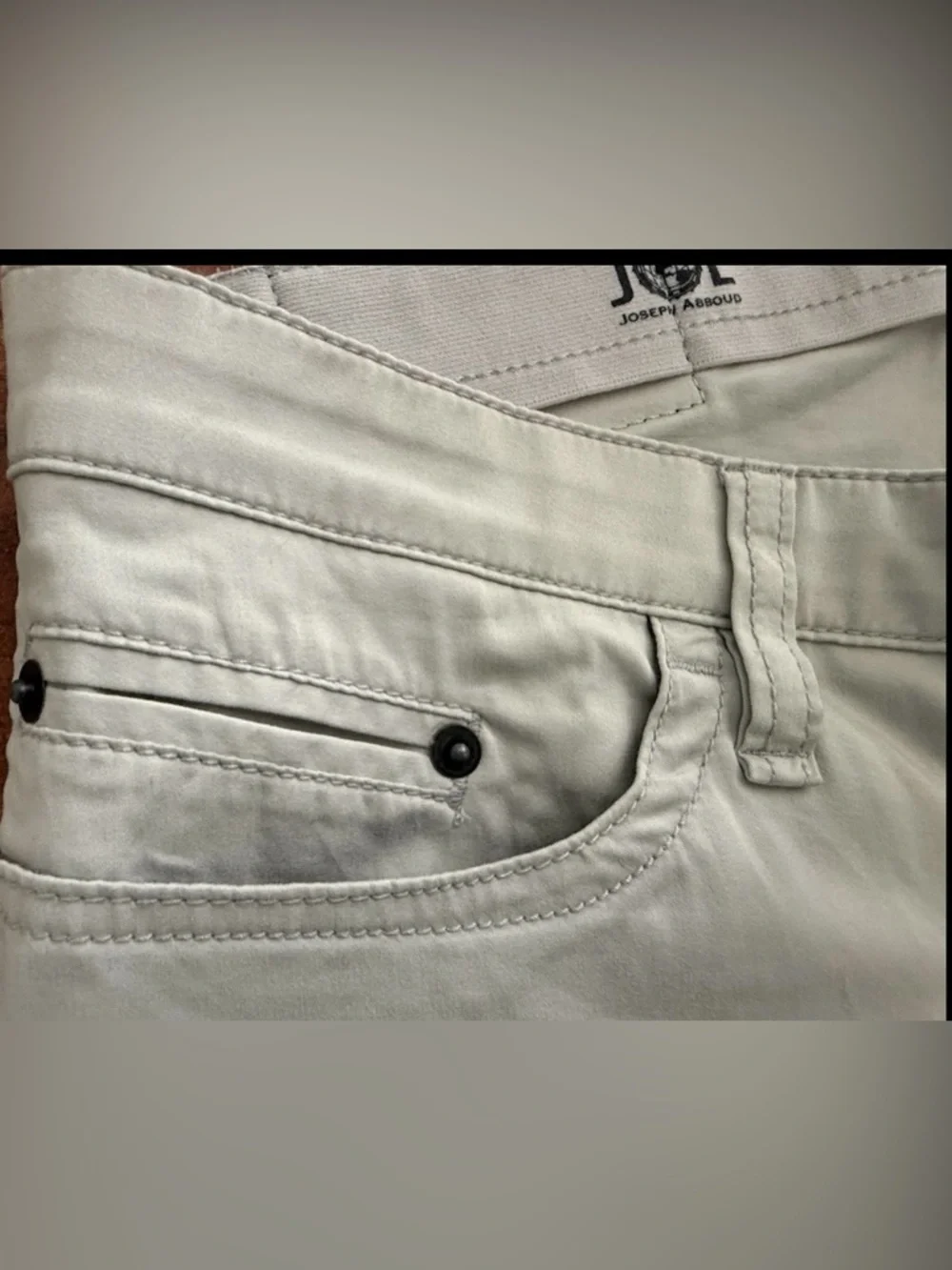 Joe Joseph Abboud Men’s Lightweight Extreme Slim Fit Cotton Blend Pants 33X30